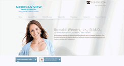 Desktop Screenshot of meridianviewdental.com